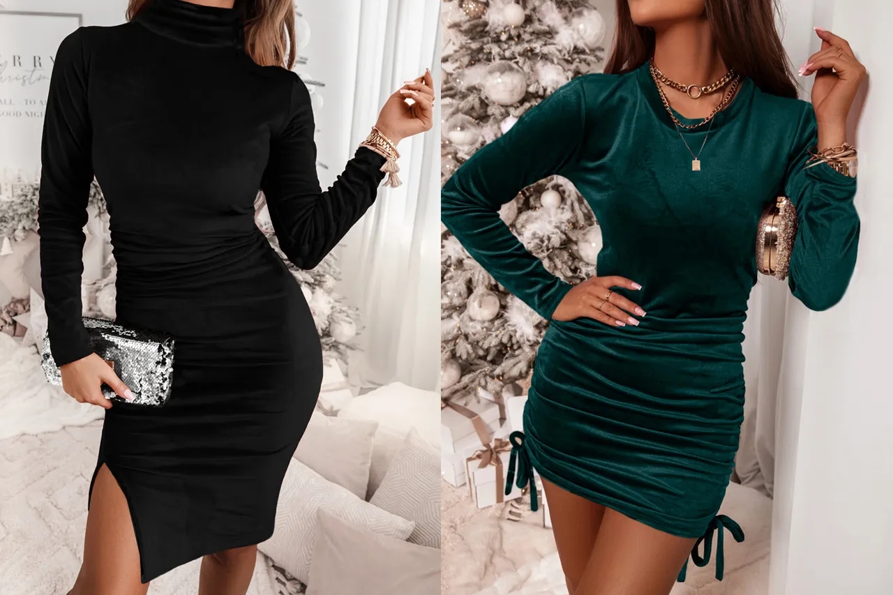 Sukienki Welurowe Damskie - Eleganckie Suknie z Aksamitu i Weluru dla Każdej Kobiety